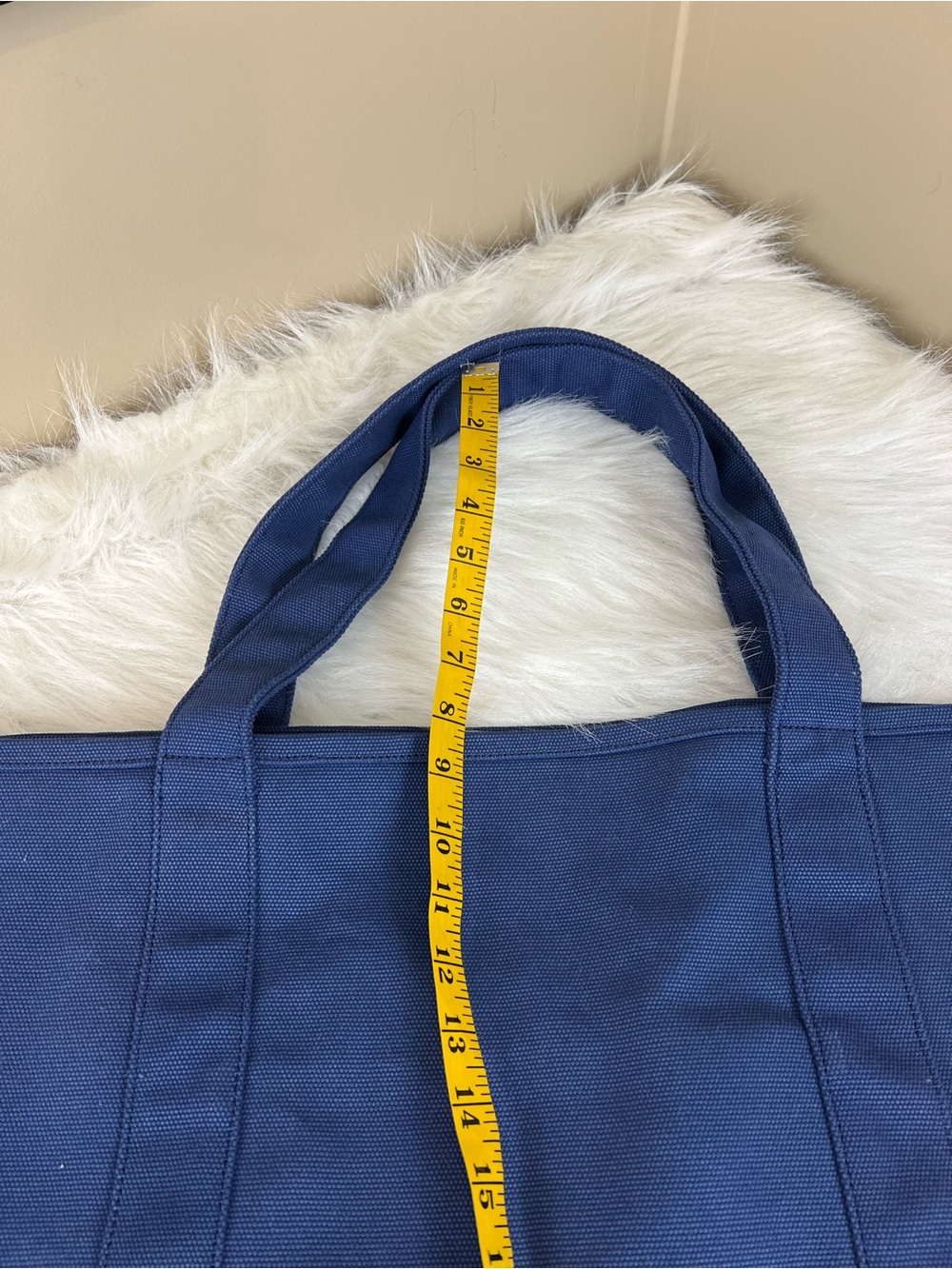Baboon to the Moon Big Navy Canvas Tote Bag new without tags boat tote - Picture 10 of 14
